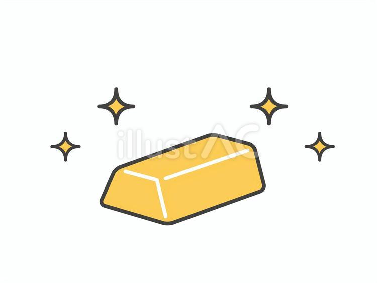 金の延べ棒イラスト - No: 26135481｜無料イラスト・フリー素材なら「イラストAC」