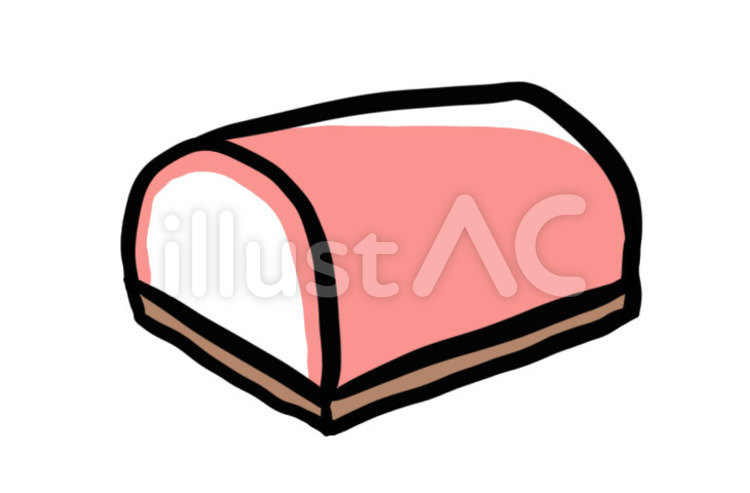 板付きかまぼこ かまぼこ,練り物,タンパク質のイラスト素材