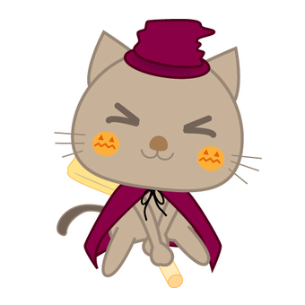 Cat-chan pose, cat, animal, halloween, JPG, PNG and AI