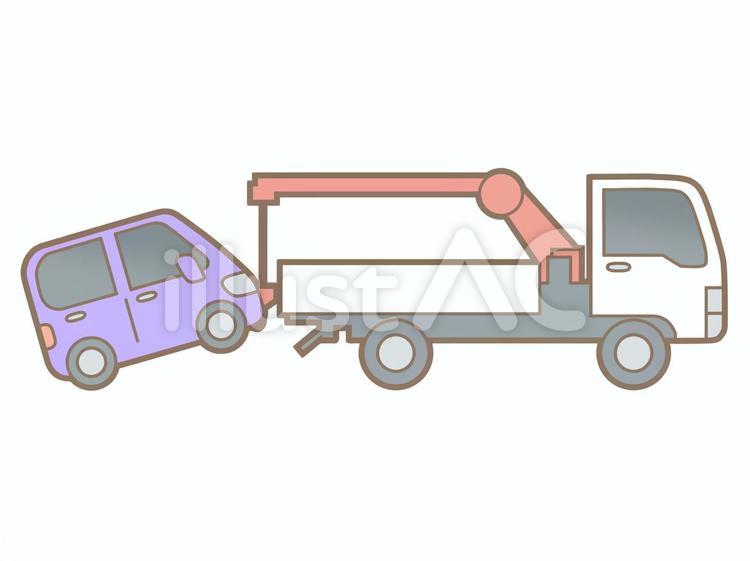 自動車牽引20220916 イラスト,シンプル,トラックのイラスト素材