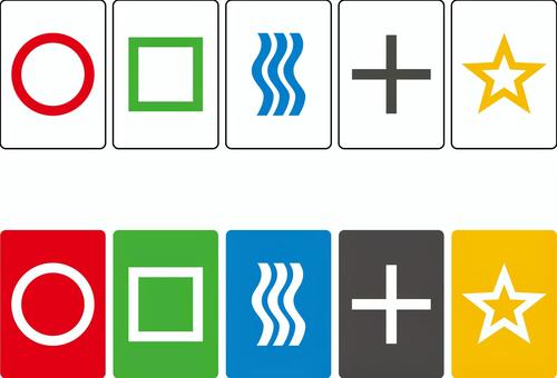 ESPカードe ESPカードe espカード,ゼナーカード,エスパーカード,超能力,カード,心理学,実験,esp,ゼナー,エスパーのイラスト素材