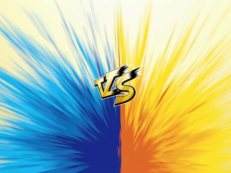 ゲームVS対決素材 爆発,炎,火,グラデーション,枠,オシャレ,テンプレート,ポップ,広告,デザインのイラスト素材