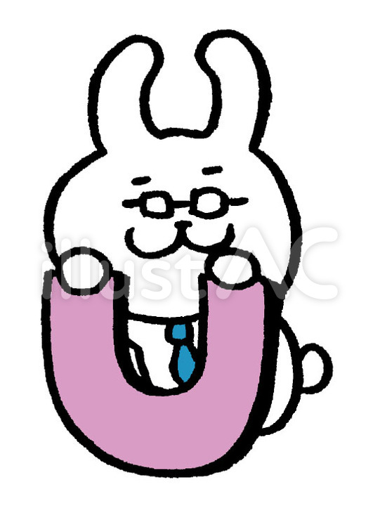 うさぎ先生　アルファベット 手書き,手描き,かわいいのイラスト素材