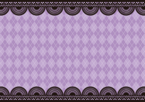 おしゃれなゴシック風のレースのフレーム レース,洋風,ゴシック風,菱形,ライン,模様,フレーム,背景のイラスト素材