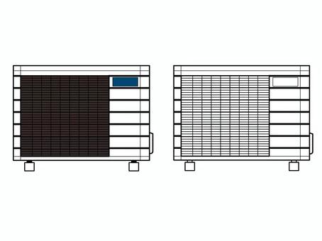 室外機 室外機,セット,室外,屋外,エアコン,クーラー,空調,冷房,暖房,電気のイラスト素材