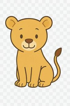 メスライオンのイラスト