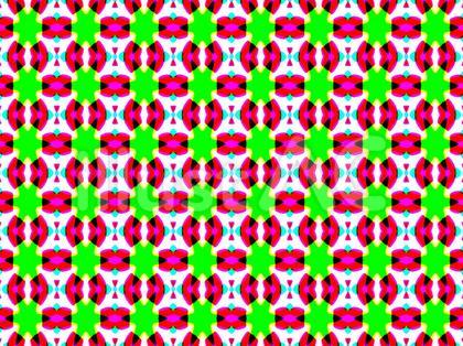 グリーンとレッドの幾何学模様の背景素材