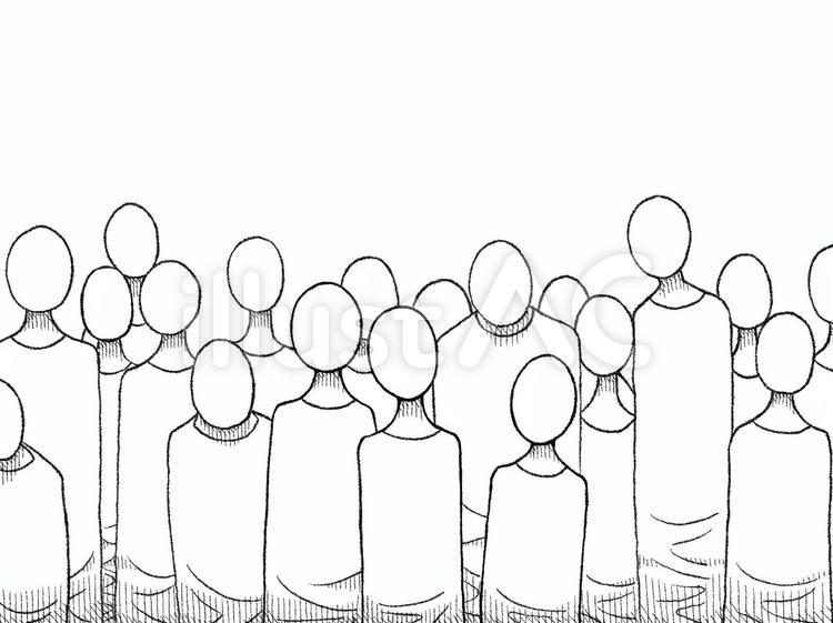 群衆　匿名 群衆,匿名,集団のイラスト素材