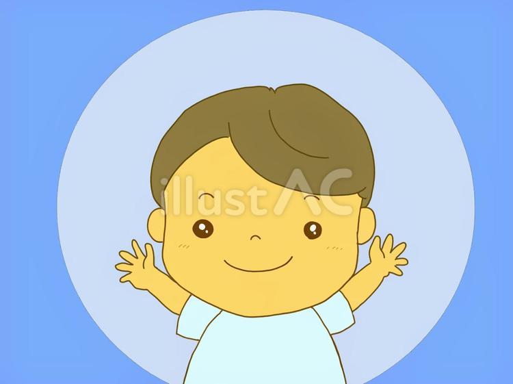 快適（熱中症アラート表示） 子ども,幼稚園,保育園のイラスト素材