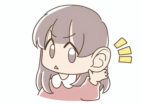 Illustration, female, tiny, expression, 