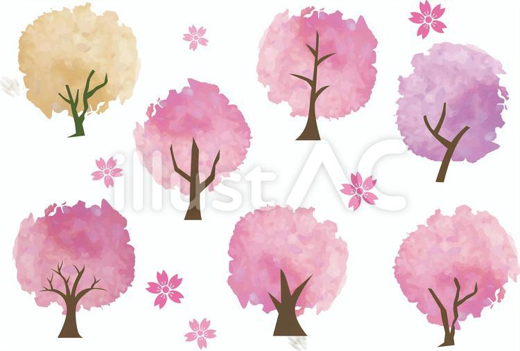 桜素材 桜,春,花のイラスト素材