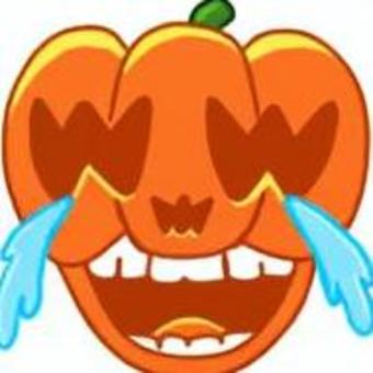 めっちゃ笑ってるかぼちゃ かぼちゃ,笑う,泣く,笑い泣き,歯,ハロウィンのイラスト素材