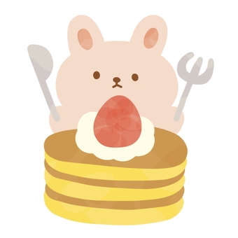 煎餅和兔子, 饼子, 饼子, 兔, JPG 和 PNG