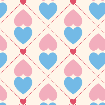 ハートダイヤブルー 2月14日,2月,冬,バレンタインデー,イベント,ハート,ダイヤ,模様,プレゼント,ギフトのイラスト素材