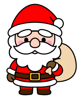 #3479かわいいサンタクロース サンタクロース,サンタ,クリスマス,冬,プレゼント,イベント,キャラクター,かわいい,イラスト,子供向けのイラスト素材