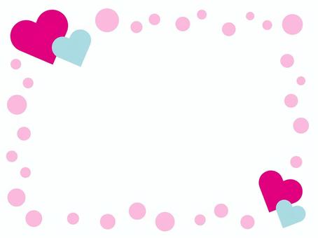 ハートのメッセージカード