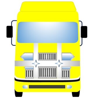 トラック105 車,トラック,正面,物流,運輸,運送,ロジスティクス,貨物,輸送,流通のイラスト素材