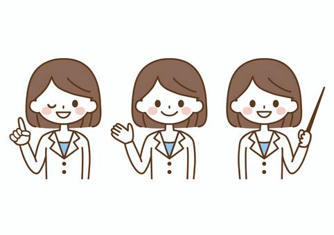 Illustration, a doctor, female, people, JPG, PNG and AI