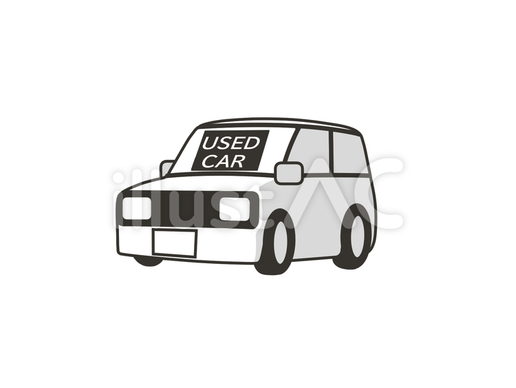 中古車（USED CAR） 中古車,販売,展示のイラスト素材