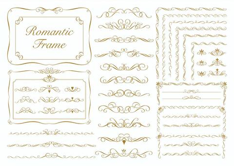 Romantic frame_Sepia, JPG, PNG and AI Romantic frame_Sepia, romantic, frame, frame material, JPG, PNG and AI