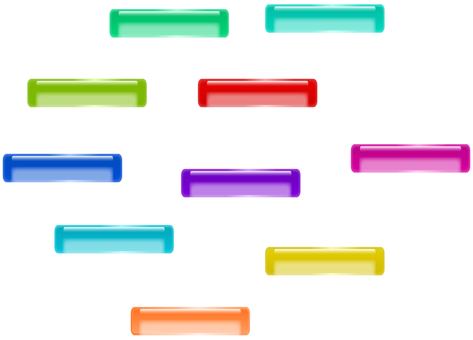 カラフルなボタンのイラスト ボタン,押しボタン,カラフル,フレーム,アイコンのイラスト素材