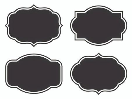 Classical frame set, JPG, PNG and AI Classical frame set, frame, label, classical, JPG, PNG and AI