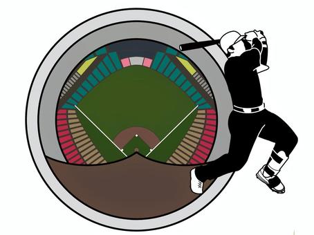 ベースボール ベースボール ベースボール,野球,スポーツ,球技,開閉式ドーム,野球場,球場,グランド,スタンド,観客席のイラスト素材