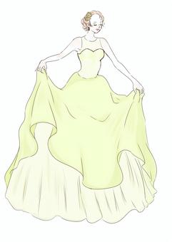 color dress green, , JPG and PNG