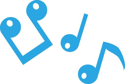 音符アイコン 音符,メロディ,音楽,8分音符,鼻歌,ルンルン,罫線,線,飾り罫,ラインのイラスト素材