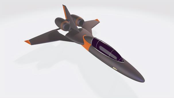 ティルトジェットブースターVTOL機② ティルトジェットブースターVTOL機② 戦闘機,偵察機,コックピット,ライト,ジェット,ブースター,パワーノズル,垂直尾翼,デルタ翼,sfのイラスト素材