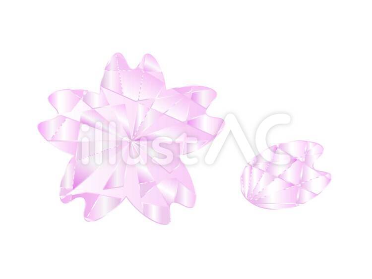 桜の形の宝石 宝石,ピンク,桜色のイラスト素材