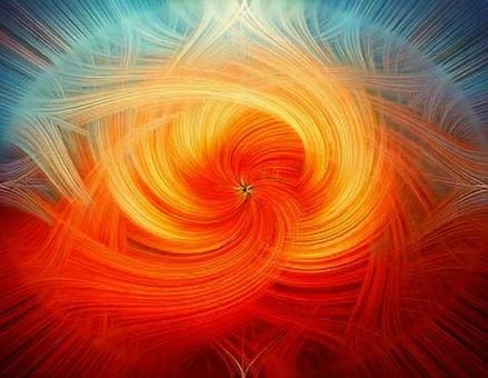 光の渦巻く抽象背景