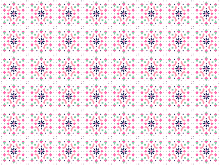 ファンシーな幾何学模様のシームレス壁紙