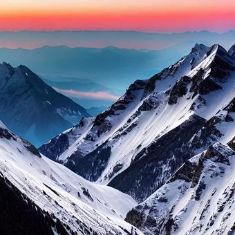 alps, alps, alps, crown of snow, dongshan,