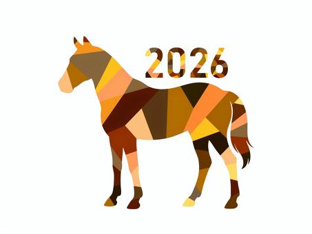 2026年午年イメージイラスト