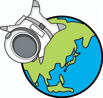 宇宙飛行士地球　