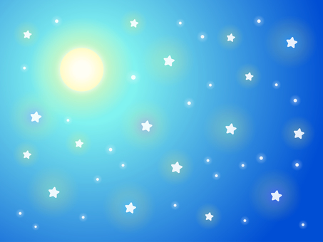 月と星空 星空,キラキラ,夜空,輝き,光,きらめき,クリスマス,聖夜,星明かり,月のイラスト素材