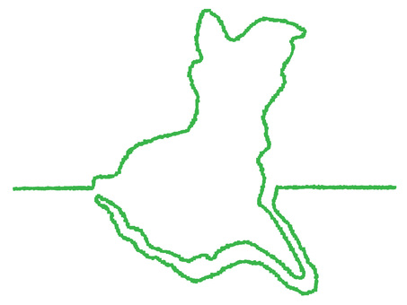 の一筆書き 茨城,地図,一筆,線画,手描き,挿絵,ワンポイント,素材,商用可,無料のイラスト素材