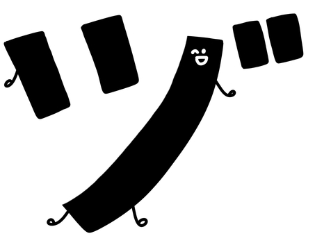 カタカナの「ヅ」の文字 カタカナの「ヅ」の文字 カタカナ,ヅ,ダ行,濁点,黒文字,黒色,文字,字体,日本語,言語のイラスト素材