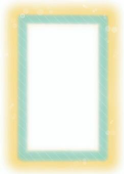 黄緑のパステルと白ストライプ背景フレーム 背景,フレーム,枠,パステル,シンプル,黄緑,ストライプ,斜線,淡色,デザインのイラスト素材