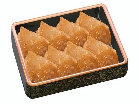 稲荷寿司　角桶3 稲荷ずし,食べ物,お寿司,油揚げ,ご飯,食事,軽食,日本食,和食のイラスト素材