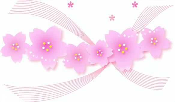 Sakura's illustration, cherry blossoms, spring, cherry blossoms, JPG, PNG and AI