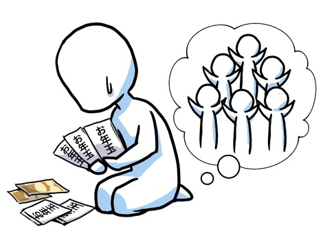 お年玉を準備する人 お年玉,新年,準備,年末年始,お金,計算,シンプル,棒人間のイラスト素材