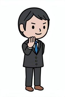 挑発する人 挑発する人 挑発,自信,風格,挑戦,格上,達人,男性,スーツ,ビジネス,会社員のイラスト素材