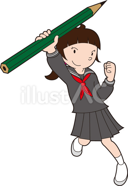 学生ちゃん鉛筆