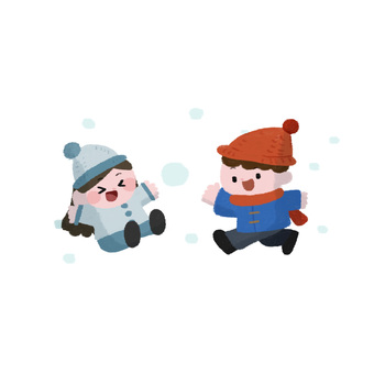雪合戦をしている子どもの手描きイラスト 雪合戦をしている子どもの手描きイラスト 雪合戦,子ども,女の子,男の子,雪,楽しい,笑顔,かわいい,手描き,カラーのイラスト素材
