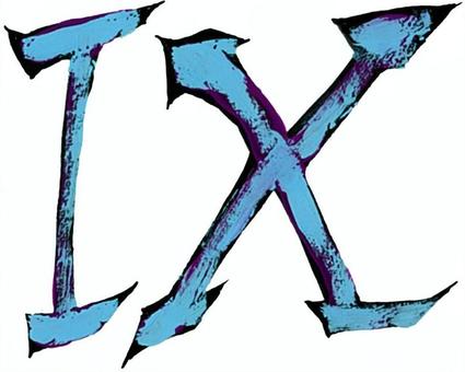 ９ ローマ数字,数字,おしゃれ,手描き,漫画素材,ゲーム素材のイラスト素材