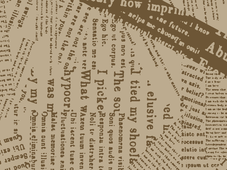 ビンテージ新聞・英字のスクラップ背景 ビンテージ新聞・英字のスクラップ背景 背景,新聞,英字,文字,テクスチャ,パターン,横,ビンテージ,レトロ,古いのイラスト素材