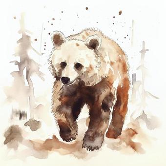 Walking Brown Bear, JPG and PNG Walking Brown Bear, bear, brown bear, walk, JPG and PNG