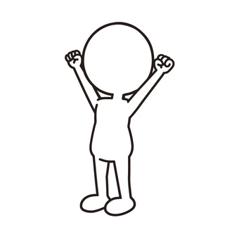 伸びをする人 伸び,動作,姿勢,両手,ストレッチ,健康,リラックス,運動,日常,身体のイラスト素材